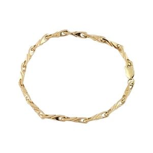 Vintage 14K Yellow Gold Link Bracelet #13453